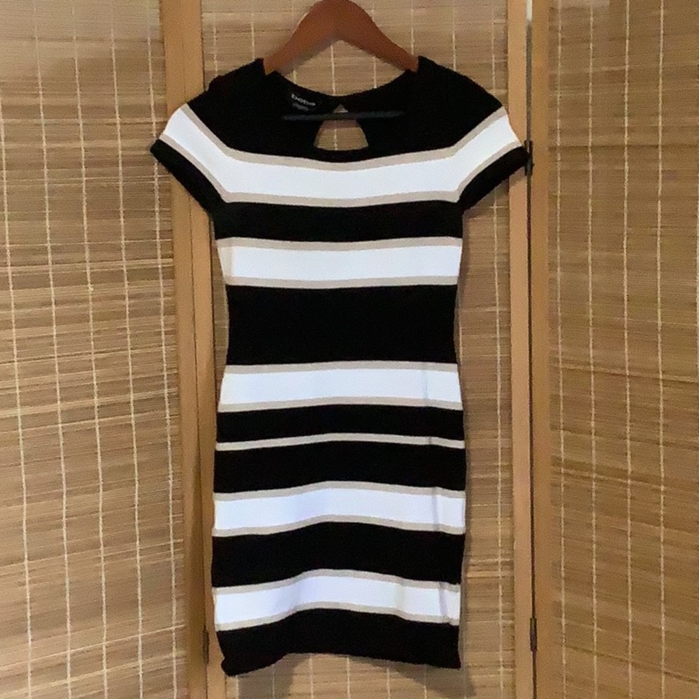 Bebe Bold Striped Mini Dress - Picture 2 of 6